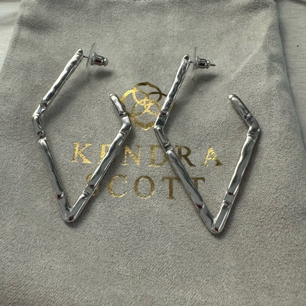Kendra Scott silver earrings